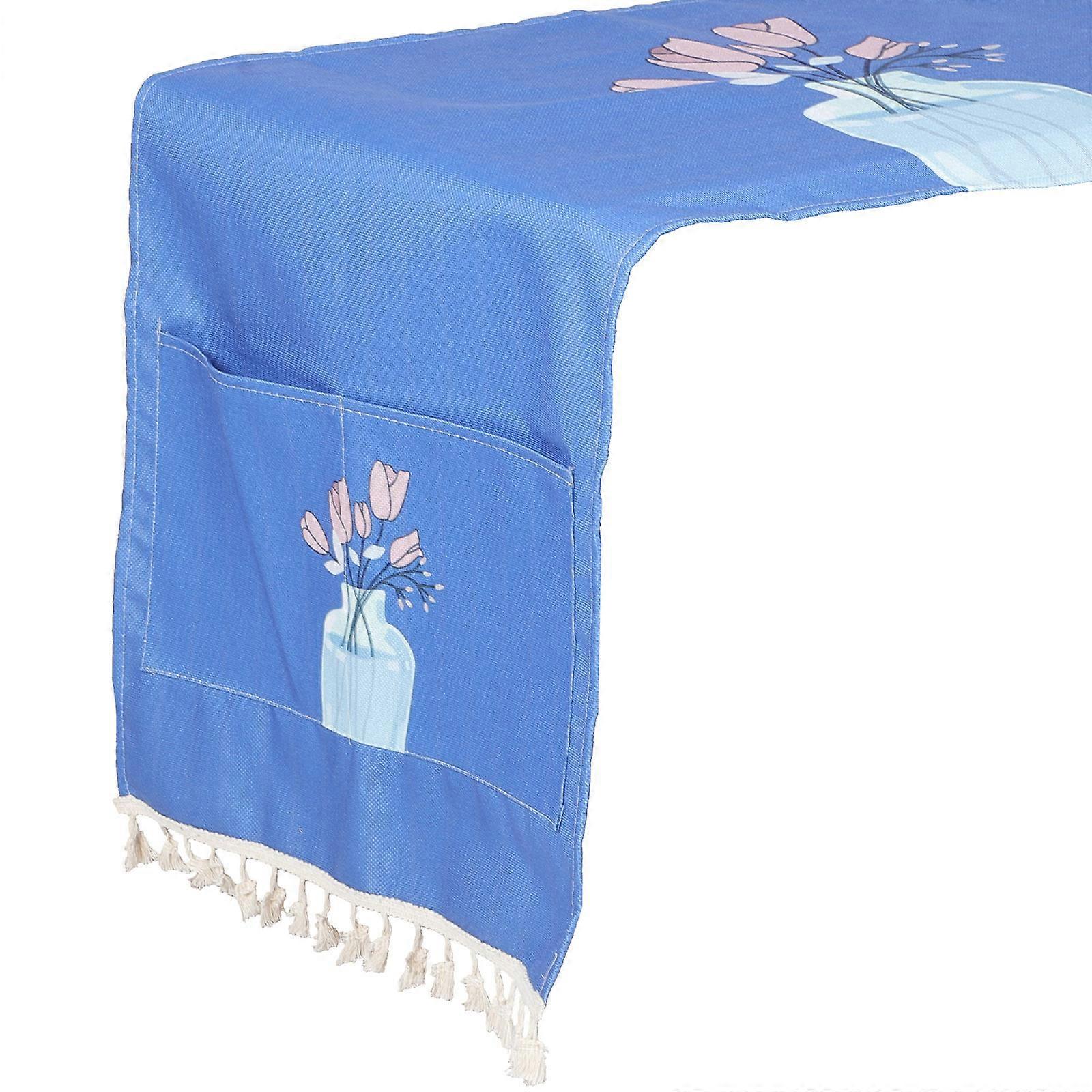 Blue 5Pcs Washing Machine Cover Polyester for Covering Use Set