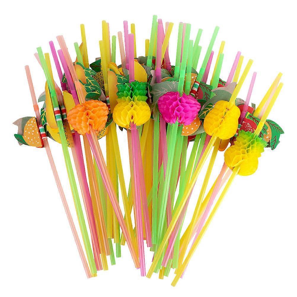 Fashion Straws Creative Coconut Tree Party Straws for Drinking Use 30Pcs