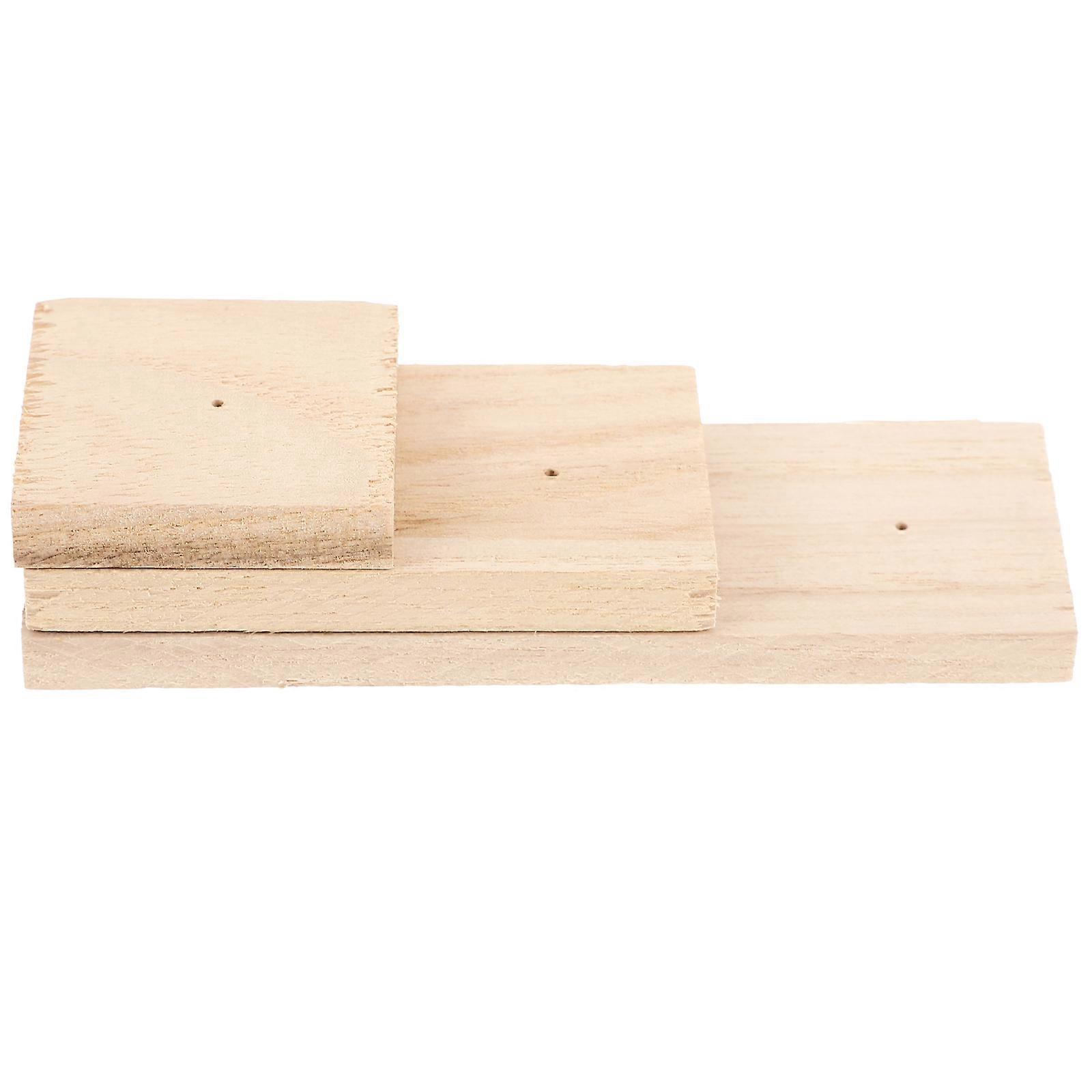 Insect Specimen Display Wooden Pinning Block Holder for Experimental Use 2Pcs