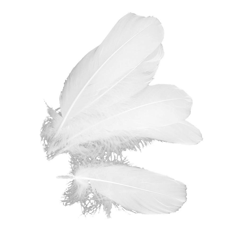 Natural Goose for Decor 150Pcs White Tips for Crafts