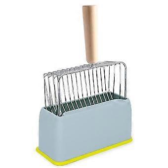 Metall katt kull scoop med holder, rask sikting kattunge bæsj scooper, katt kull scoop stå for kattunge søppel bokser