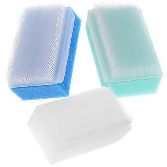 3Pcs Sponge Head Brush Baby Shampoo Bath Scrubber Baby Head Massager for Baby Infant Each 1Pc White Blue Green