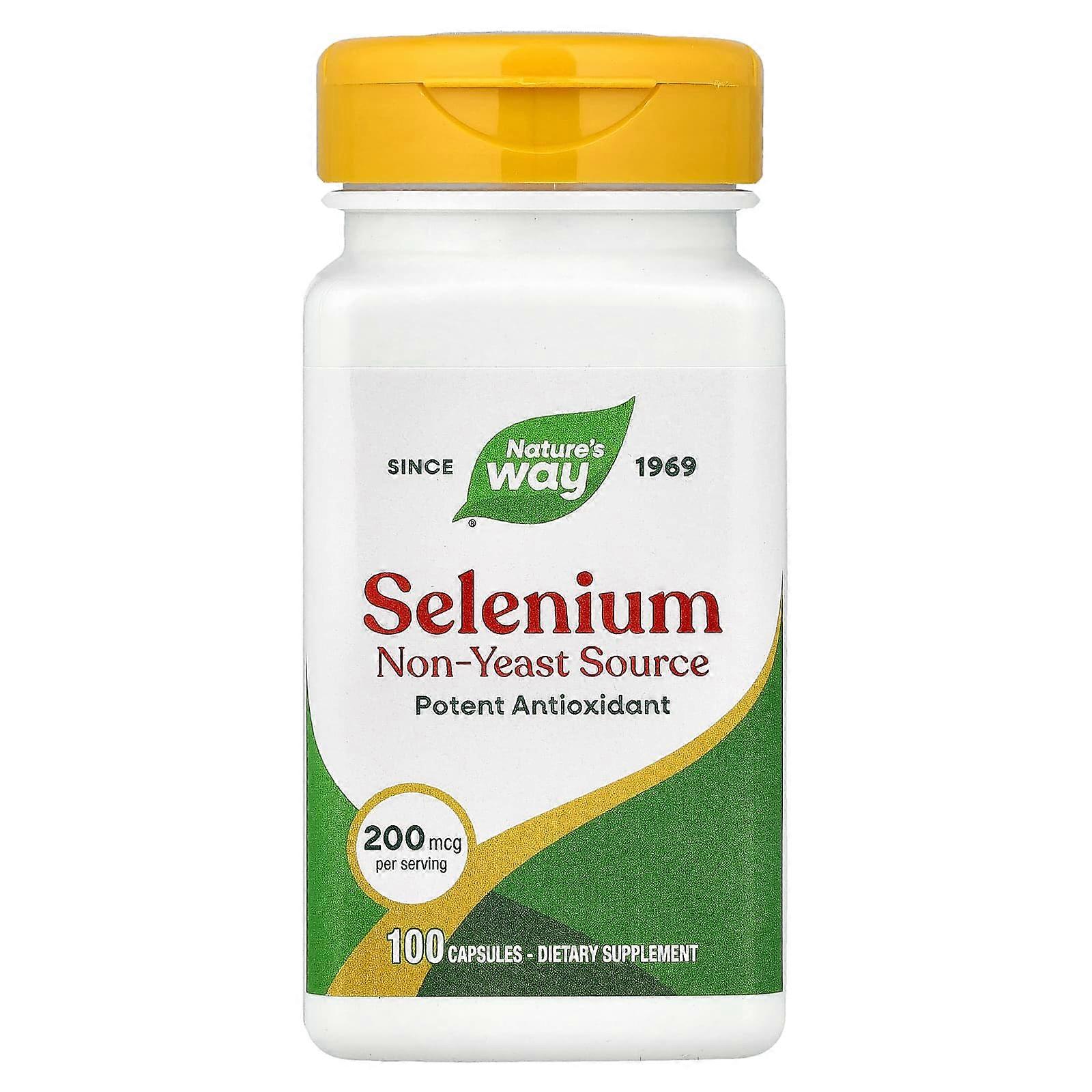 Nature's Way, Selenium, 200 mcg, 100 Capsules