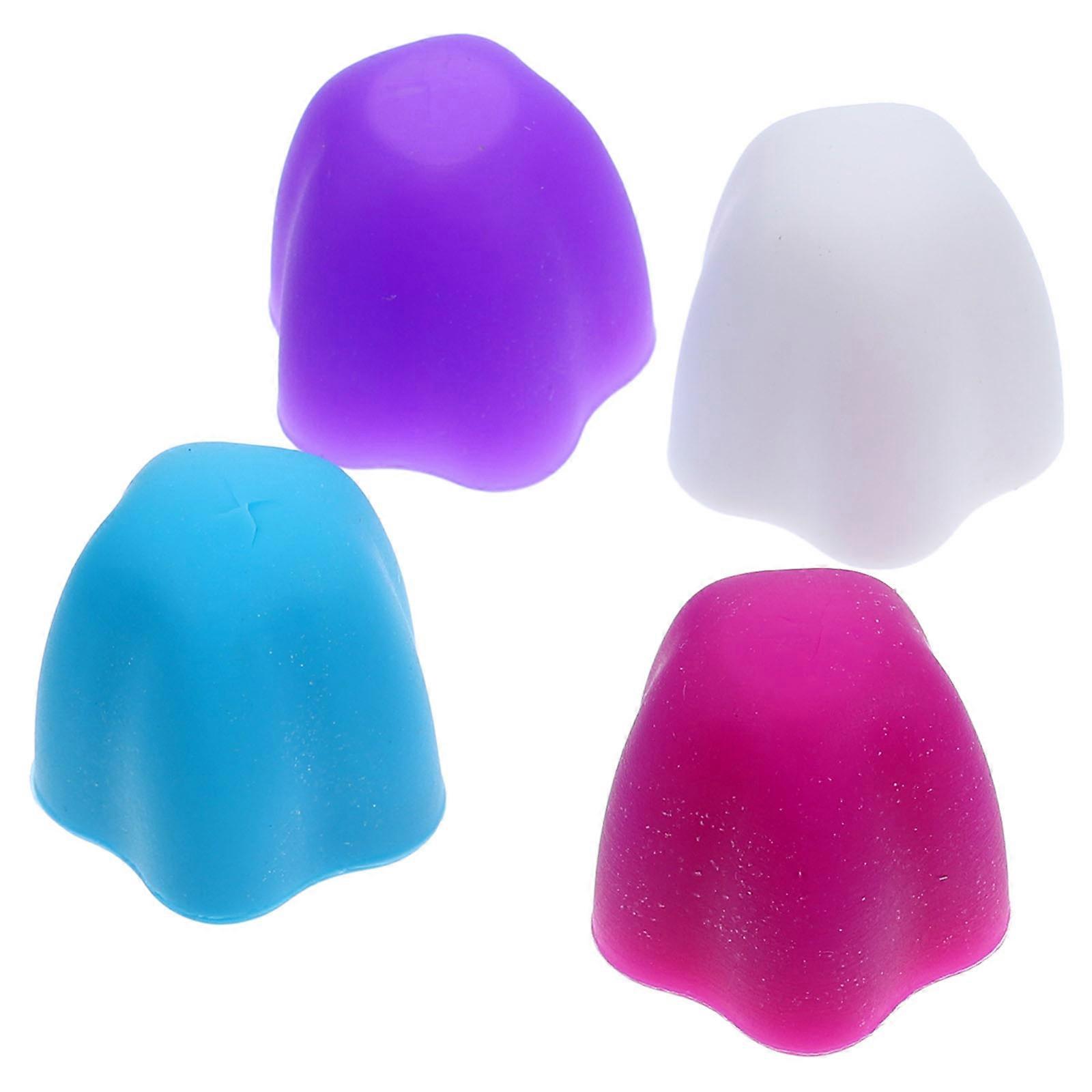 4pcs Creative Toothpaste Caps Silicone Toothpaste Dispensers for Home Toothpaste Squeezers
