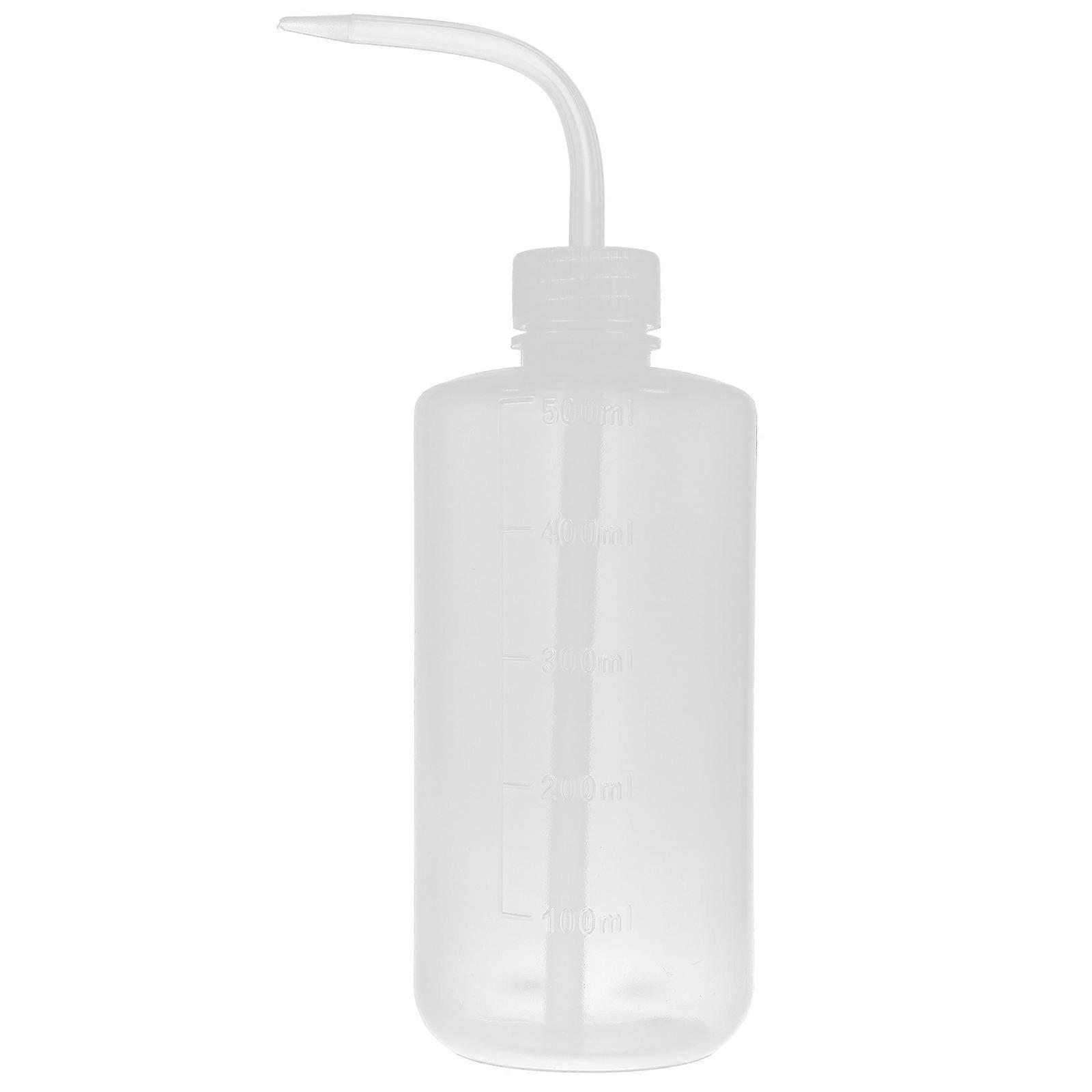 Plastic Washing Bottle Transparent Bottle for Storage 1Pcs