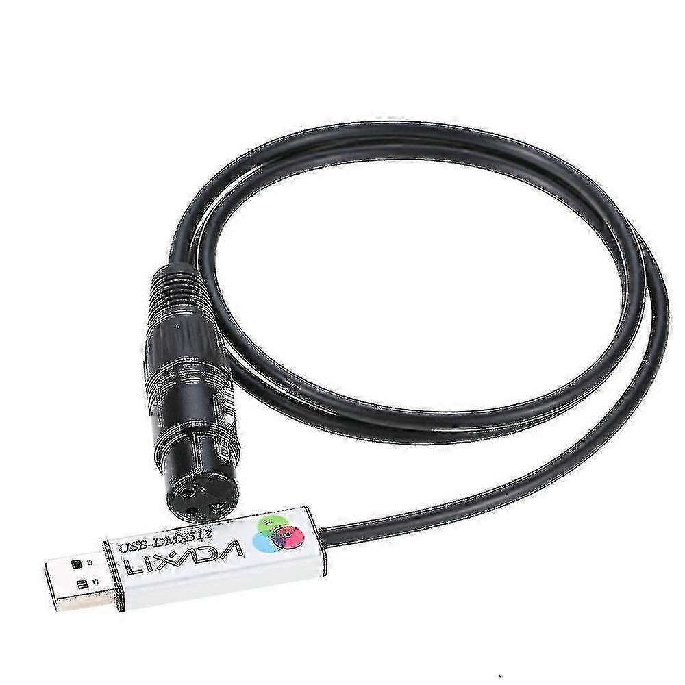 Usb To Dmx Interface Adapter Led Dmx512 Computer Pc Stage Lighting Controller Dimmer Led Dmx512 Interface With Cd compatible with Dj Disco