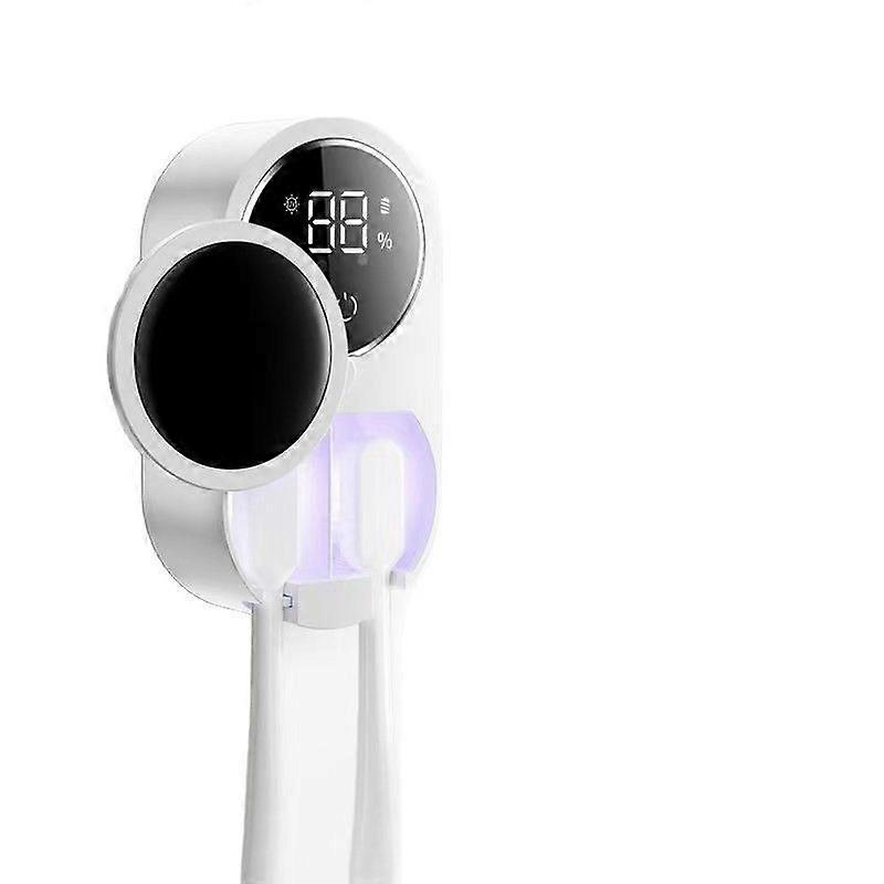 Smart Wall-Mounted UV Toothbrush Sanitizer for 2 Users
