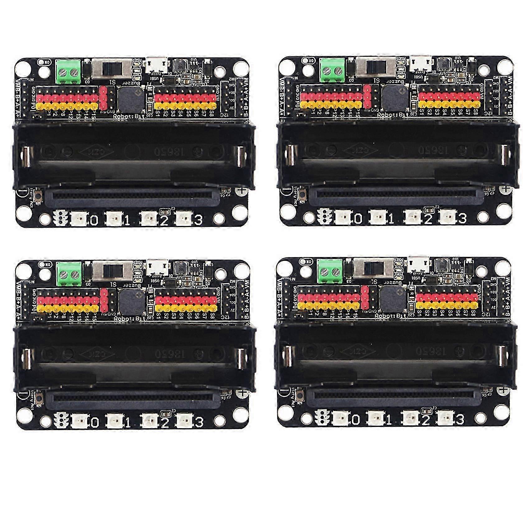 The 4x Micro:Bit expansion board Robotbit V2.0 supports offline programming with Makecode for Micro:Bit expansion boards.