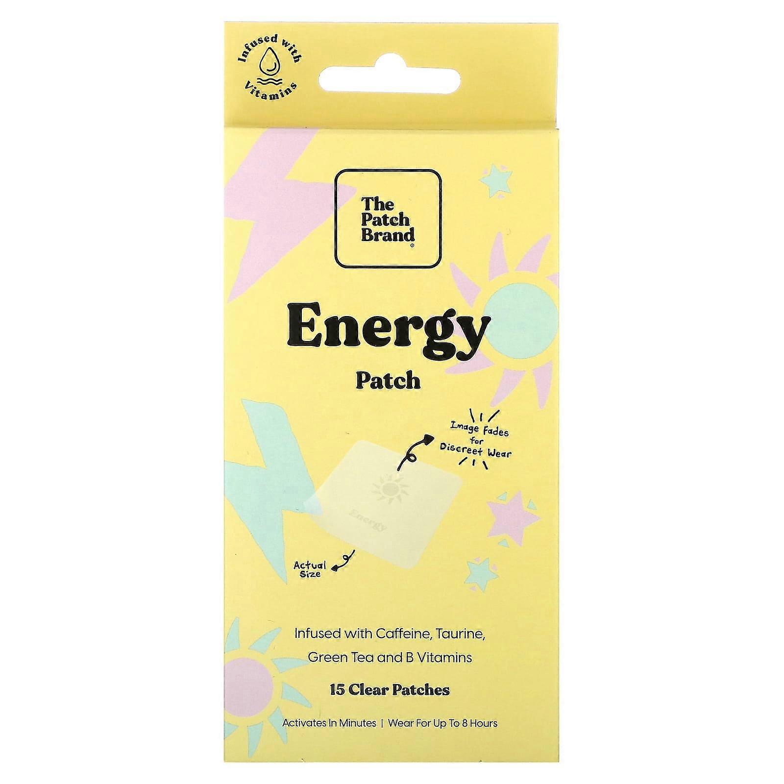 The Patch Brand, Energy Patch, 15 Clear Patches, 2-Pack