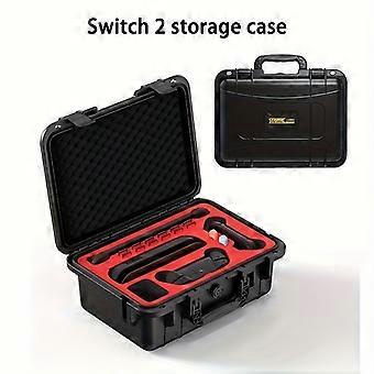 Storage Case for Switch 2 Game Console, Hard Shell Protective Carrying Bag with Foam Interior, Portable Travel Box for Console and Accessories
