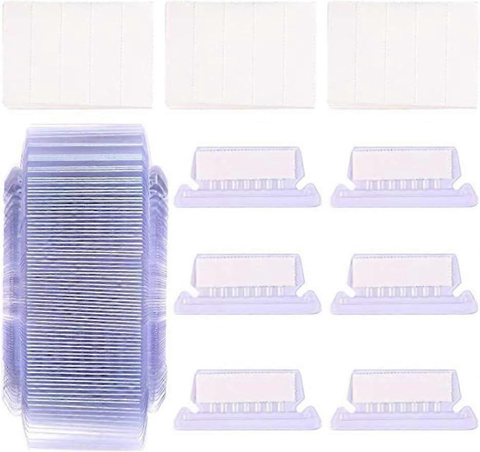 50 Pack Hanging Folder Tabs with Inserts, Quick Identification, Easy to Read, PVC