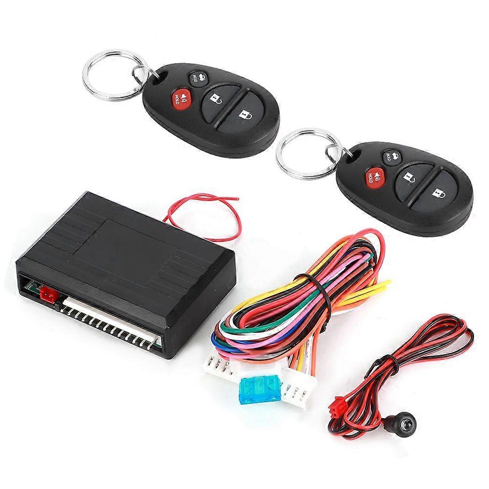Black Universal Car Anti Theft System 4 Buttons Keyless Entry System Central Locking Kit