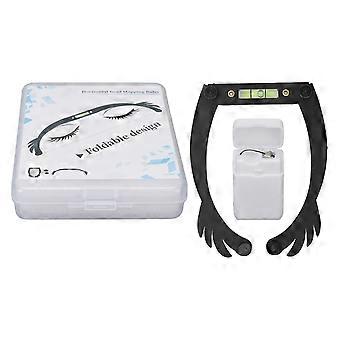 2025 Latest Foldable Eyebrow Mapping Ruler with Level, Reusable Tattoo Line Ruler