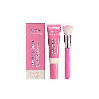 Lightweight Matte Foundation with Brush, Long-Lasting Moisturizing Natural Finish, 30g