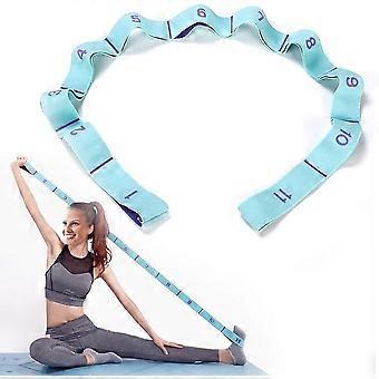 Yoga Stretching Band, Gymnastics Band With 11 Loops, Yoga Stretch Belt, Easy to Wear and Highly Elastic Resistance Bands, Deal for Yoga, Physiotherapy