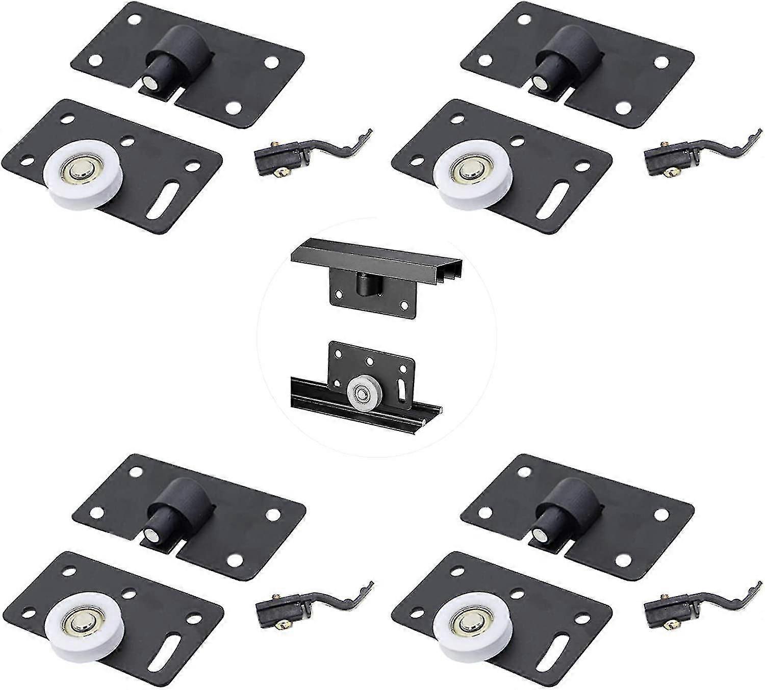 4 Pack Nylon Wardrobe Door Rollers, Sliding Wardrobe Door Rollers