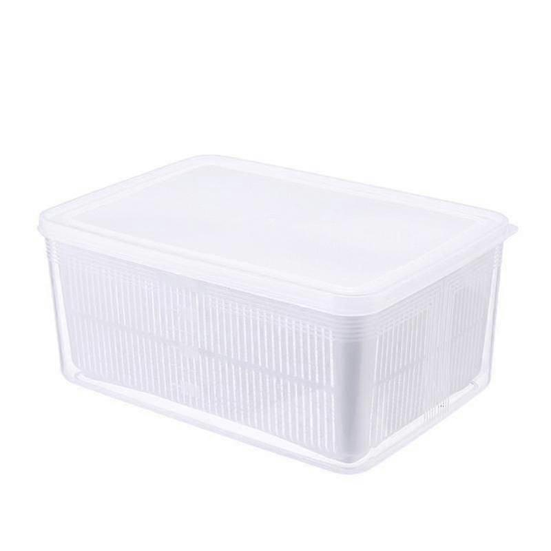 1.5/3/4.5l Refrigerator Vegetable Crisper Rectangular Fruit Storage Box