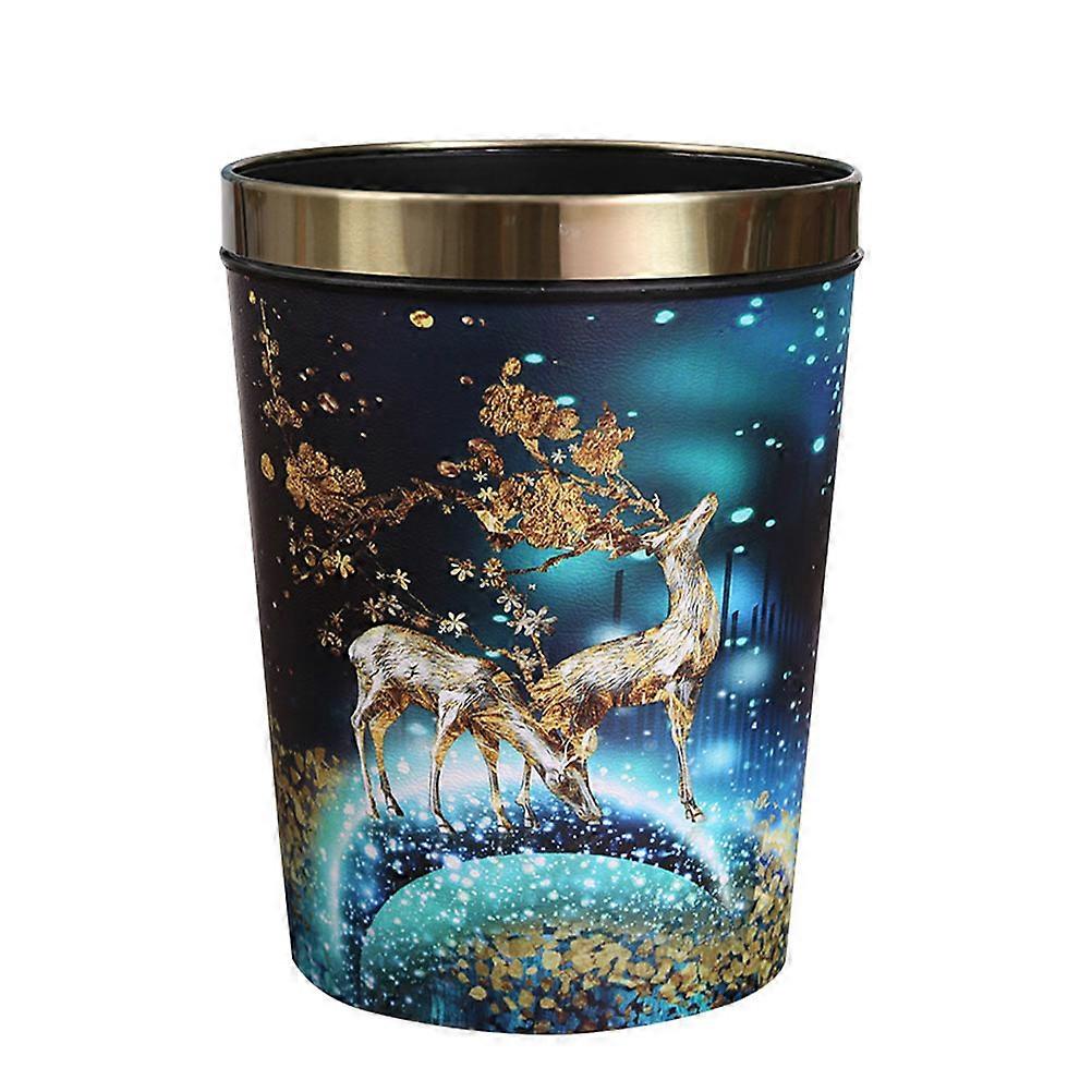 Trash Can for Waste Storage Use with Deer Pattern 1Pcs