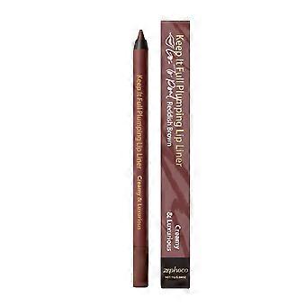 Zephoco red brown color lipliner daily lip makeup natural color rich outline