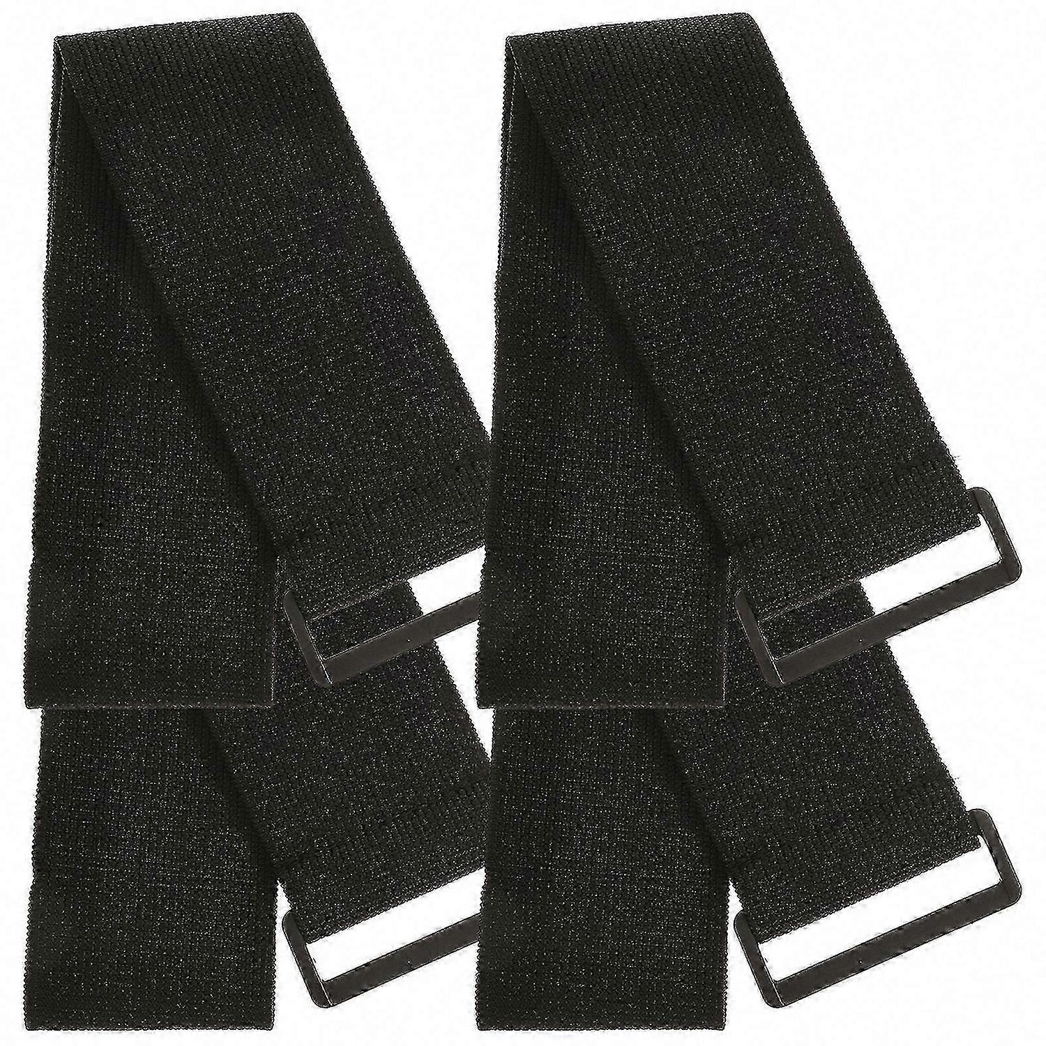 4pcs Hook and Loop Elastic Strap, Multipurpose Reusable Cinch Strap for Securing Items