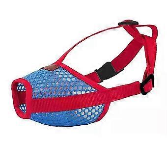 Adjustable Breathable Small Dog Muzzle Pet Prevent Biting / Barking Soft Mesh Mouth Cover compatible with Shiba Inu Dog Training Accessories