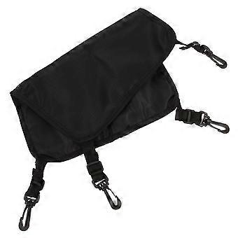 Black Storage Bag Surfboard Deck Nylon Pouch for Outdoor Use Portable Sundries