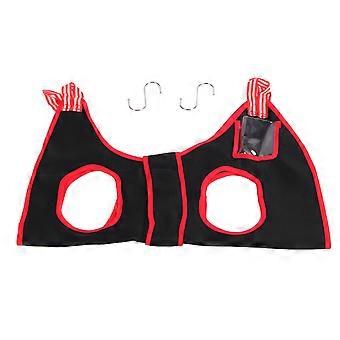 Dog Grooming Hammock Breathable Adjustable Hook and Loop Design Pet Grooming Sling with Pocket for Small Medium Dog M