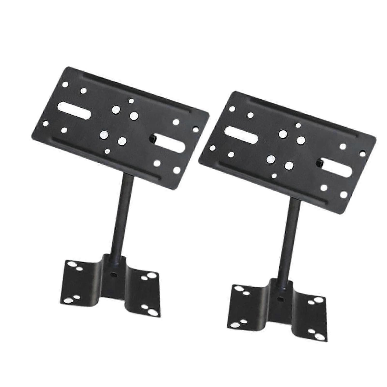 2Pcs Speaker Wall Mounts Mounting Bracket Adjustable Angle Space Saving Speaker