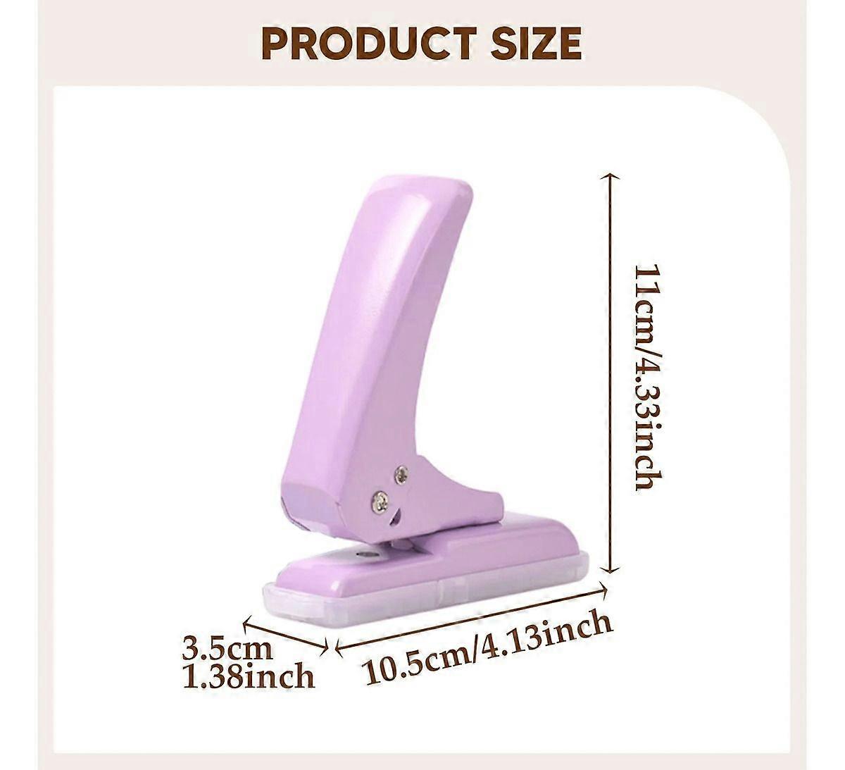 1 Hole Punch 40 Sheets Adjustable Non-Slip Base