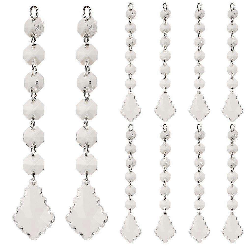 10Pcs Light Clear Acrylic Wedding Hangings