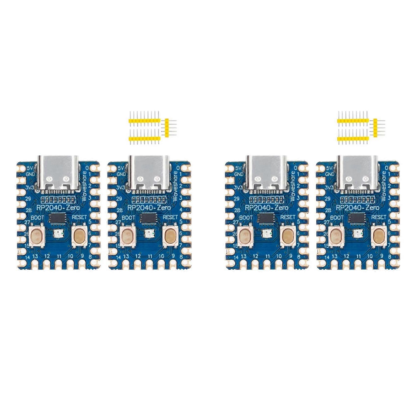 4x RP2040 for Raspberry Pi Microcontroller PICO Development Board RP2040-Zero Module Dual-Core Cortex M0+ Processor 2MB