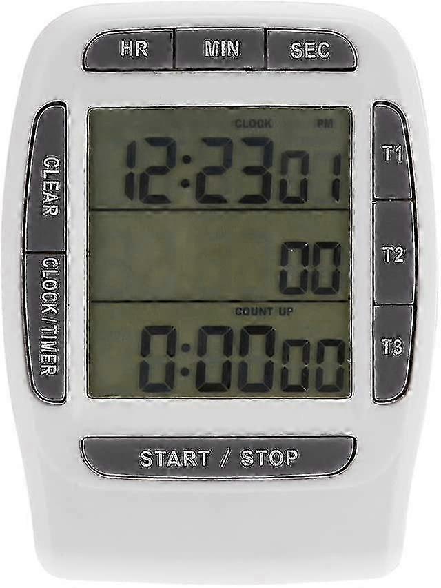 3-Channel Portable LCD Kitchen Timer
