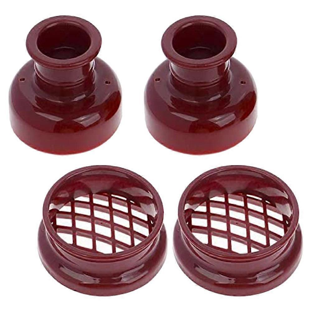 Round Donut Mold Brown Multi-Function Mold for Baking 4 Pieces
