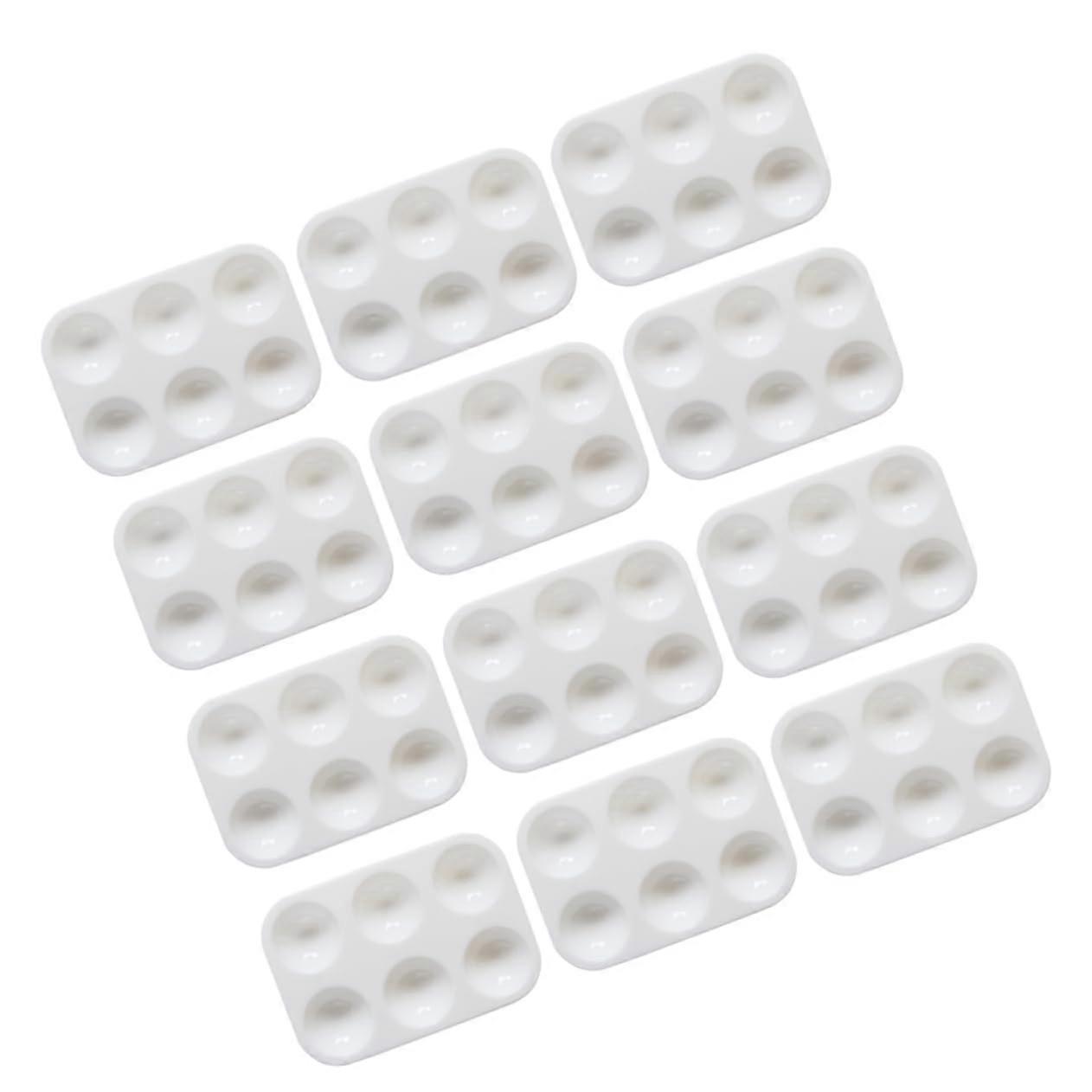 20pcs Plastic Paint Palette Tray for Artists, Stackable Easy Clean Durable Reusable Palettes