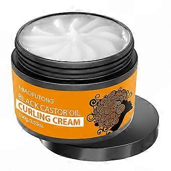 Curly Hair Frizz Control and Curl Defining Cream with Black Castor Oil for Men and Women