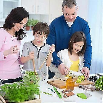 13 Pieces Kid Safe Wooden Knives Kids Kitchen Knife Set for Real Cooking