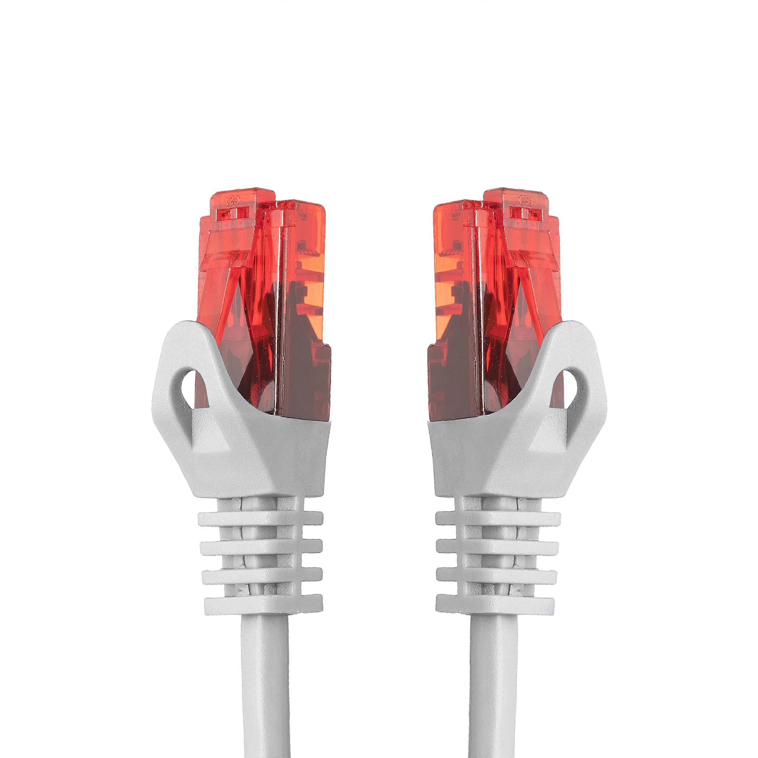 Ethernet Kabel 50m wit Patchkabel RJ45 Connector LAN Internetkabel