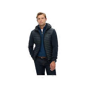 Superdry Fleece Hybrid Jacket Men Black