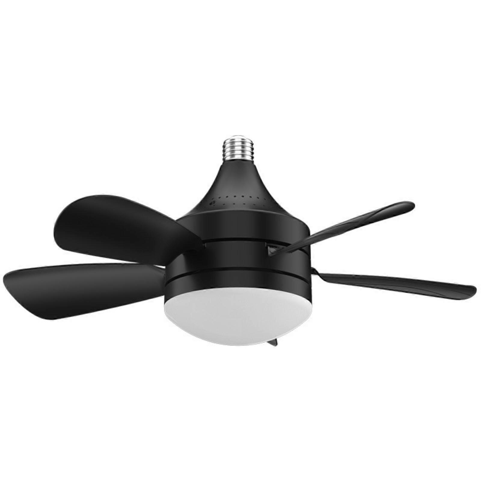 Ceiling Fan Light with E27 Base Remote Control Adjustable Fan Speed Light