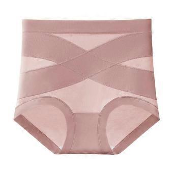Women'S High Waist Cotton Underwear Seamless Tummy Control Shapewear Panties Stretch Full Coverage  HM