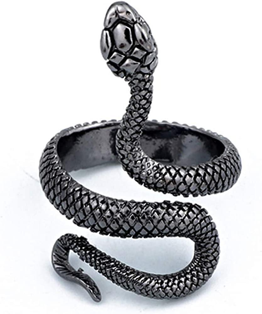 ヴィンテージシルバーアニマルオープンリング、調節可能なカエル、ヘビ、ドラゴン、女性用猫の指の指輪男性ティーンガールズボーイズファッションパーティージュエリー