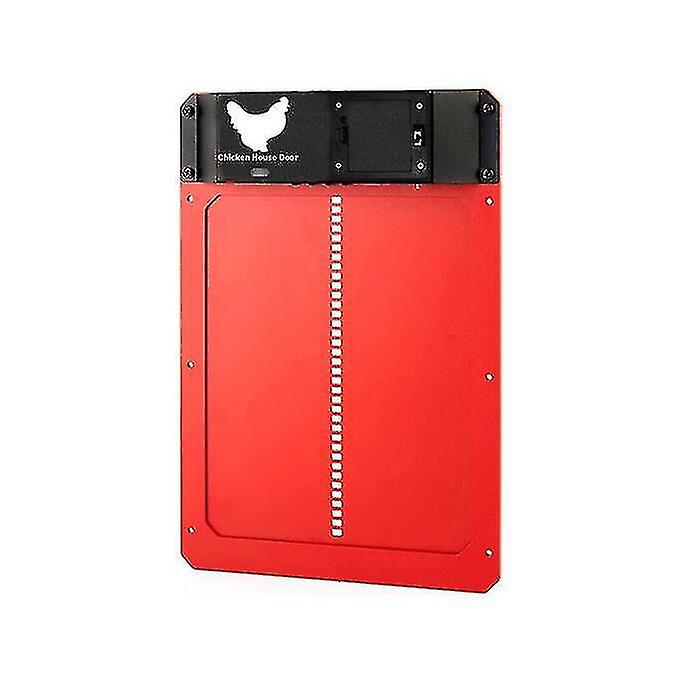 Automatic Chicken Coop Door Red Opener Light-sensitive Automatic Chicken House Door Pet Door Home