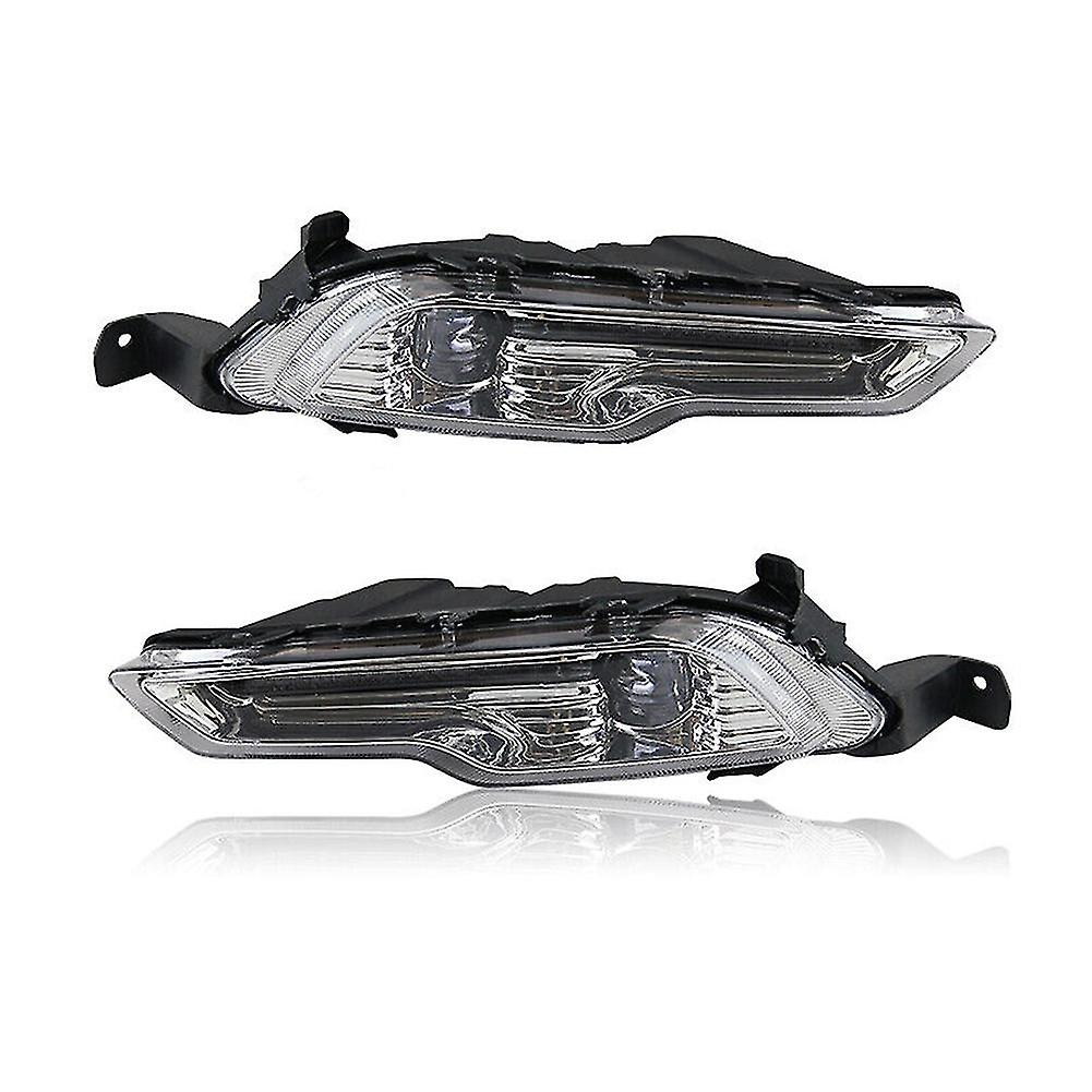 1pair Car Bumper Drl Led Fog Light For Explorer 18 19 17-18 Auto Driving Lamp Daytime Running Light