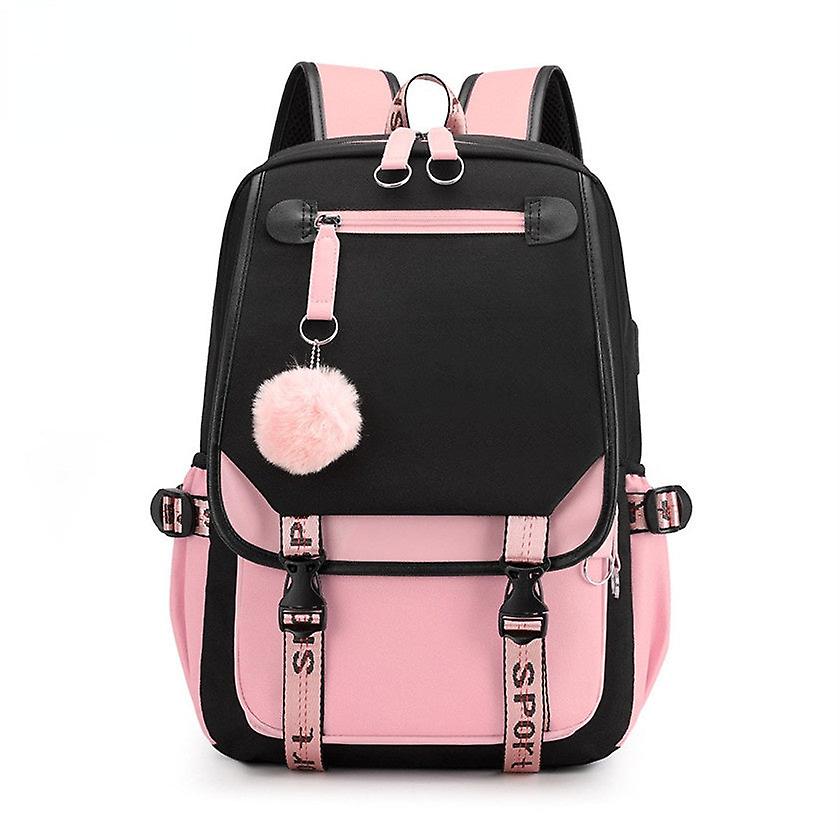 Zaino In Tela Per Ragazze E Studentesse - Capiente, Leggero E Portatile Per Laptop 15.6 Pollici - Casual Donna