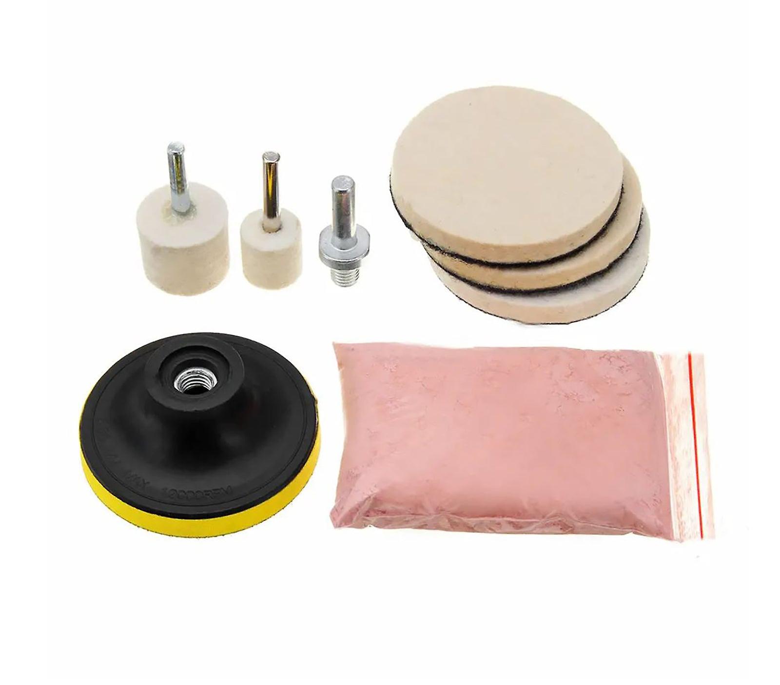 8Pcs 240g Cerium Oxide Glass Scratch Polish Polishing Repair Remover Powder Kit