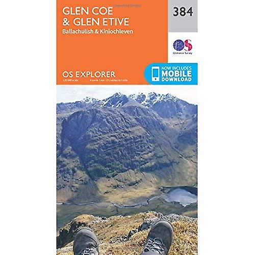 OS Explorer kart (384) Glen Coe