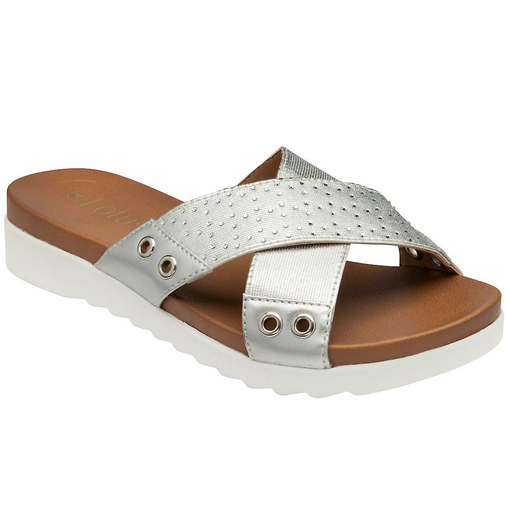 Lotus Sharona Womens Slip On Sandals