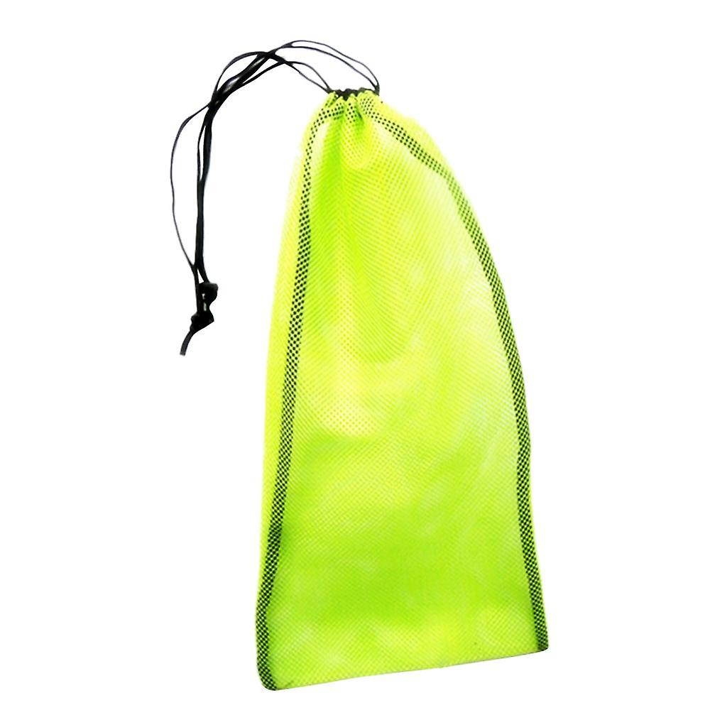 Mesh Drawstring Bag for Snorkeling Equipment Diving Goggles Mask Yellow
