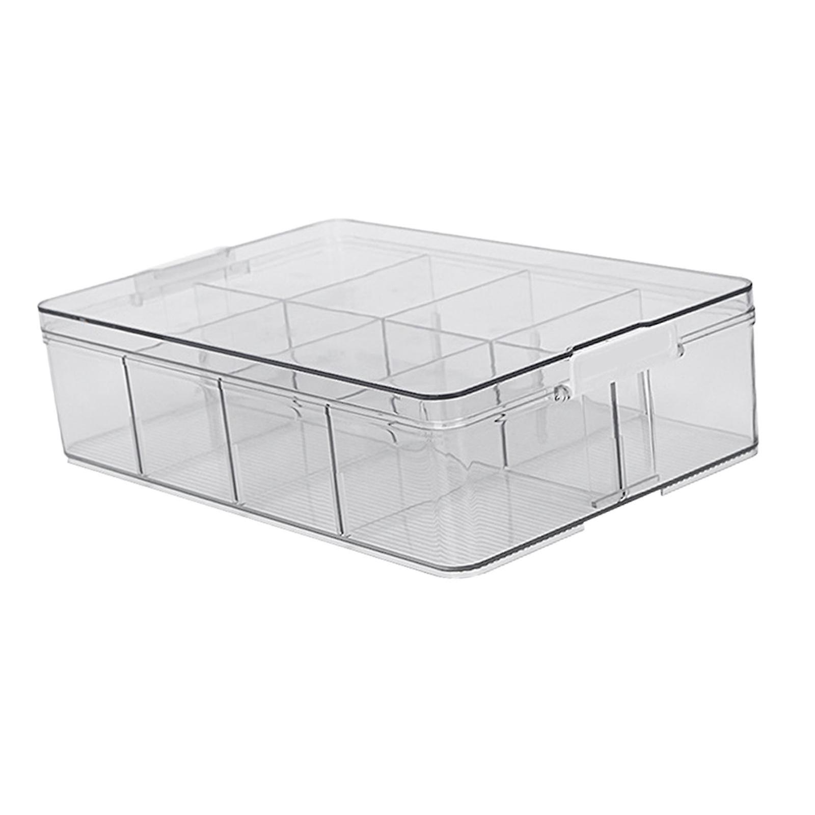 Plastic Food Storage Organizer Bin Container Box for Kitchen, Pantry, Fridge A
