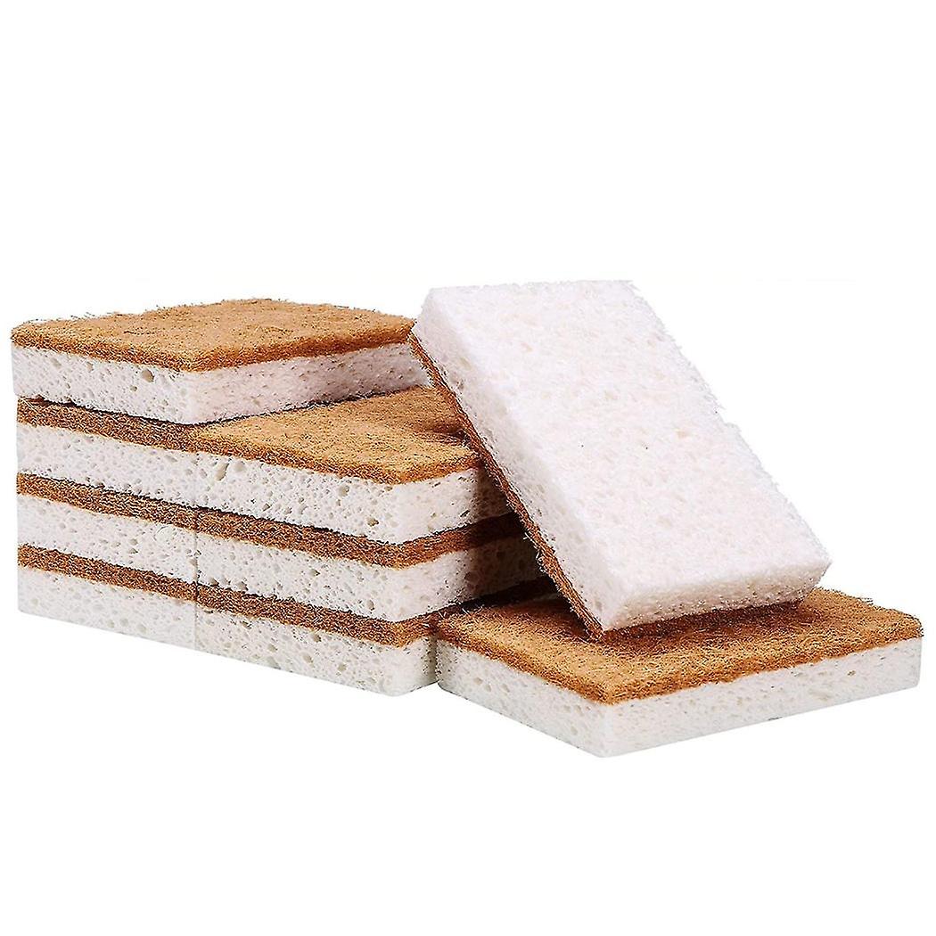 Sponge 9pack ,non-scratch Scrub Sponge,biodegradable Sisal Scrubber With Compostable Dish Sponges F